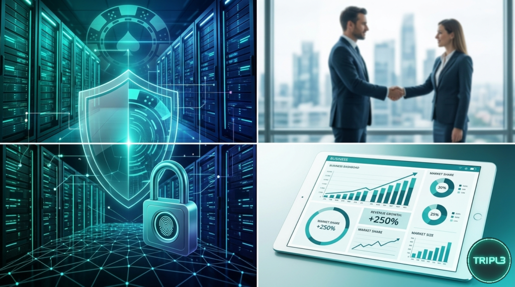 카지노사이트제작 전문 트리플 솔루션의 강력한 카지노보안시스템 및 서버 인프라